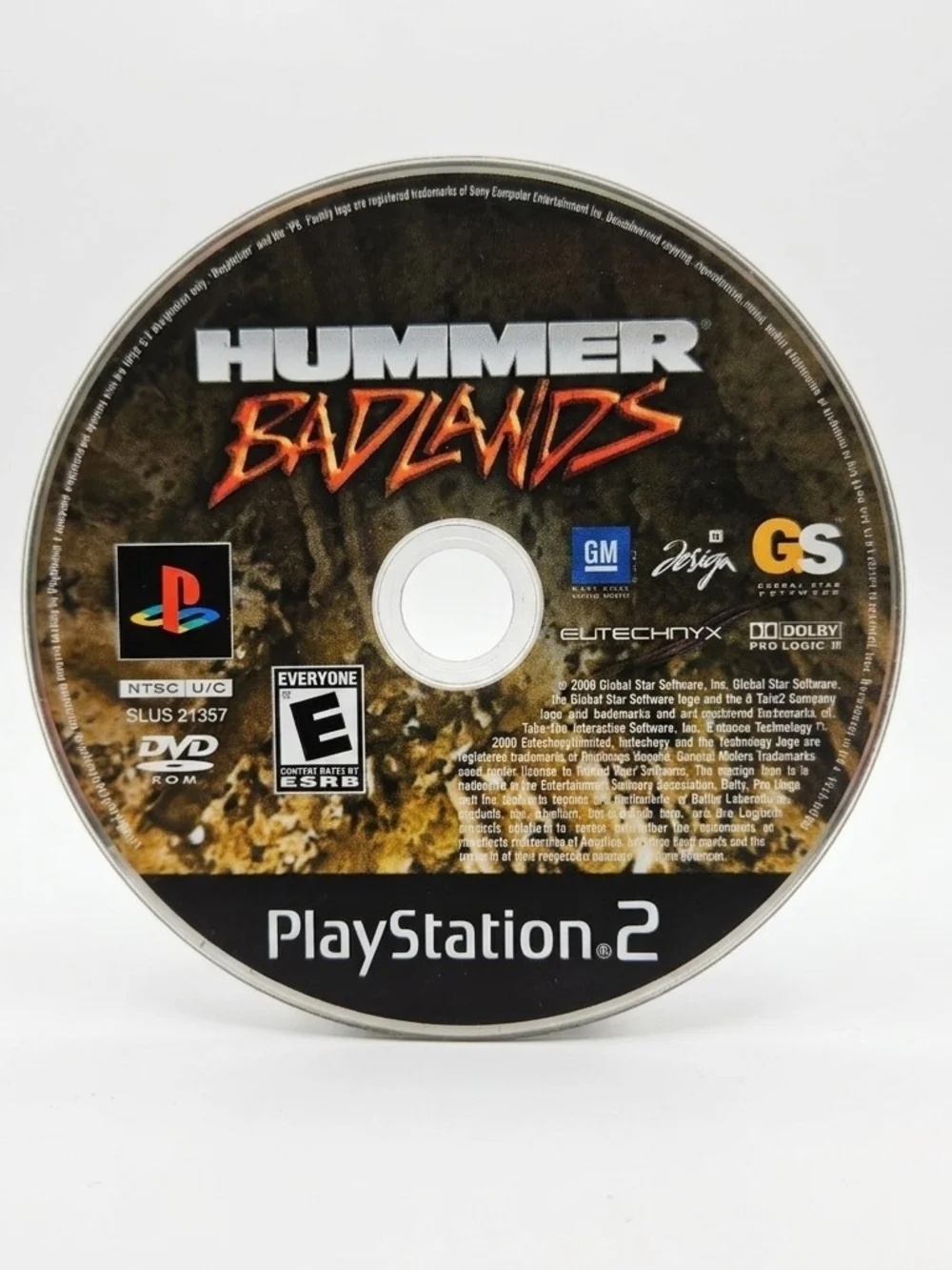 Hummer Badlands Sony PlayStation 2 PS2 Game Disc